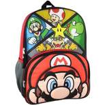 Super Mario Boy's Front Tap Activated LED Light Up 16" Backpack Multicolored