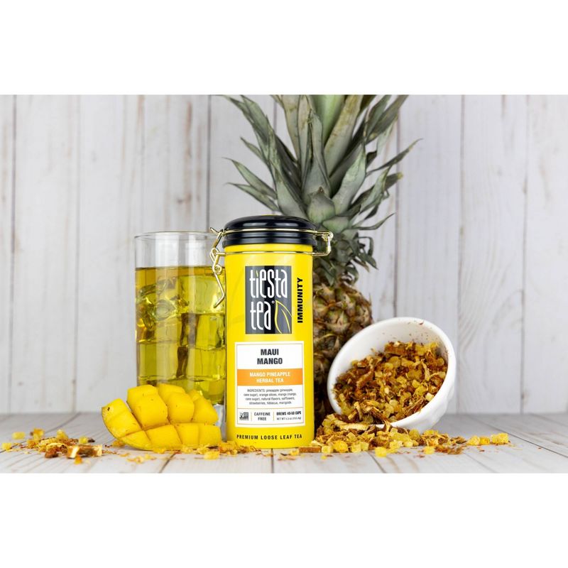 Tiesta Tea Maui Mango, Herbal Loose Leaf Tea Tin - 5.5oz, 3 of 6