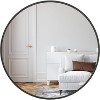 PexFix 32" Round Wall Mirror Circle Bathroom Mirror Black Metal Frame for Bathroom Entryway Bedroom Living Room Wall Mounted Modern Rustic Decor - 3 of 4