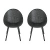 PAGED Patio Dining Chairs Set of 2 Minimalist Style Patio Chairs with Clean and Precise Lines for Backyard, Patio - 2 of 4