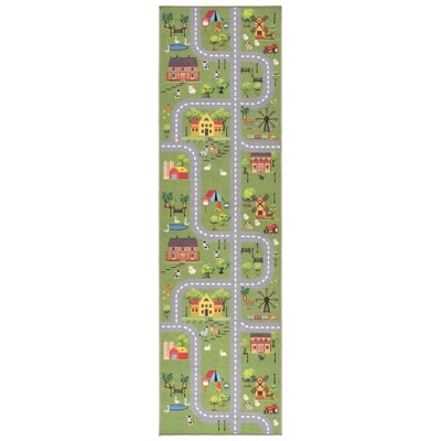Kids Playhouse KPH252 Power Loomed Machine Washable Slip Resistant Rugs - Safavieh Kids