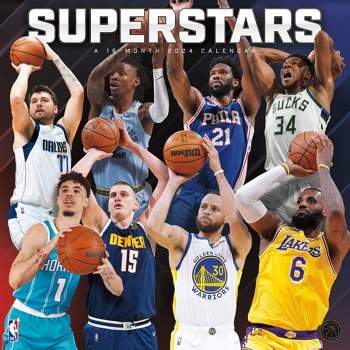 Trends International Inc. 2023-24 Wall Calendar 12"x12" NBA Superstars