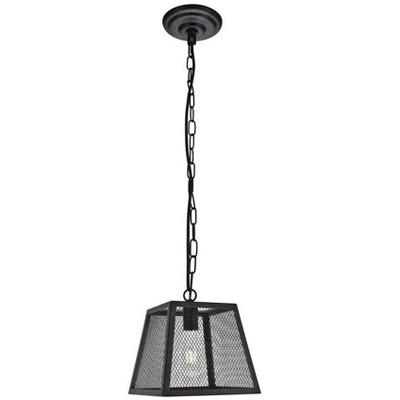 Elegant Lighting Talon Collection Pendant D9.8 H10.4 Lt:1 Matte Black Finish