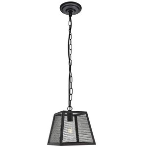 Elegant Lighting Talon Collection Pendant D9.8 H10.4 Lt:1 Matte Black Finish - 1 of 3