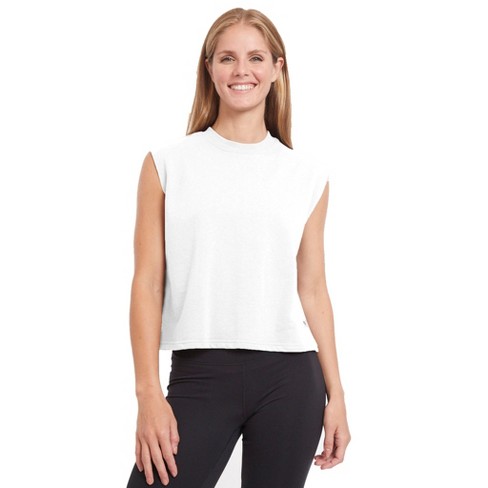 Psk Collective Women's Terry Sleeveless Tee - White - L : Target