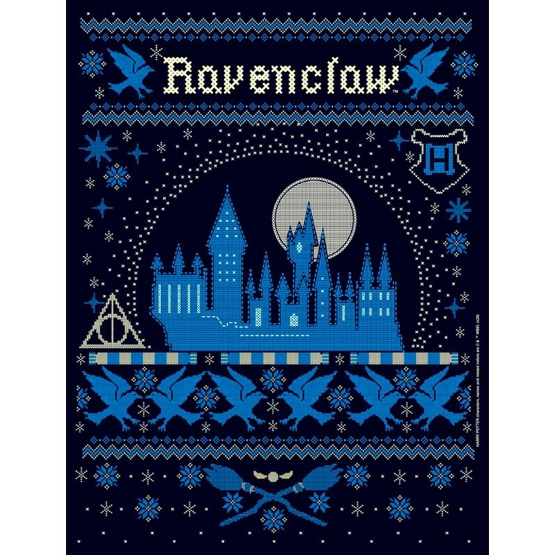 Men's Harry Potter Ravenclaw Ugly Sweater T-Shirt, 2 of 6