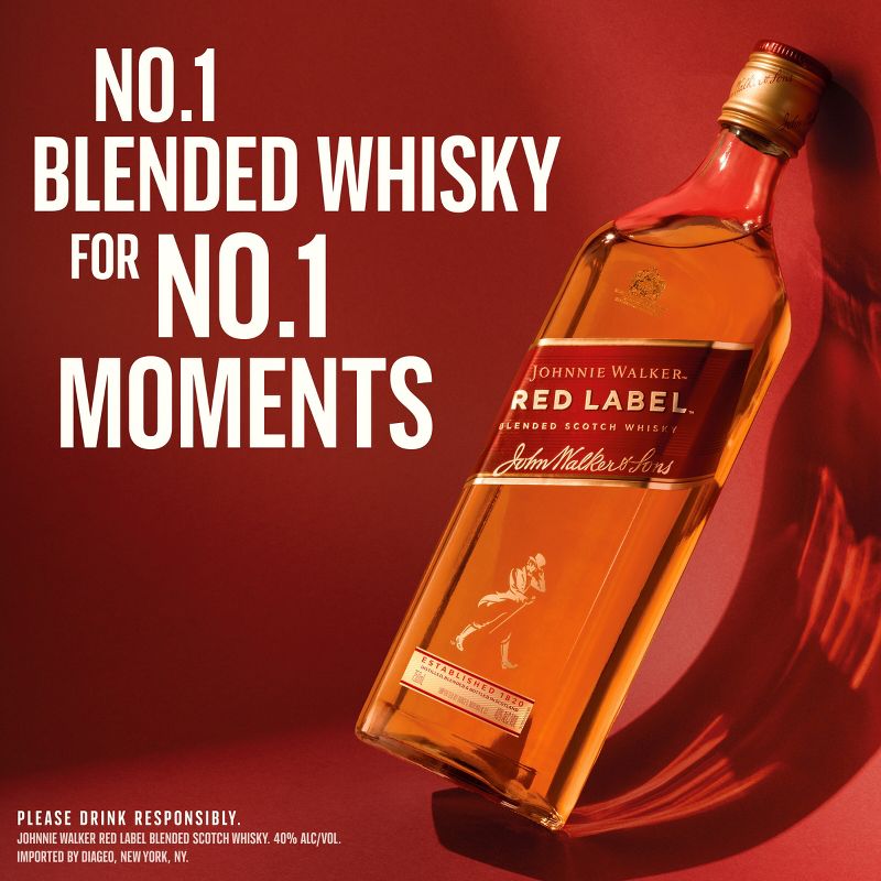 Johnnie Walker Red Label Scotch Whisky - 1.75L Bottle, 3 of 7