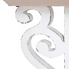 Kate and Laurel Wyldwood Rectangle Wood Coffee Table, 38x23x18, Rustic Brown and White - 4 of 4