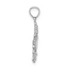 Black Bow Jewelry 14k White Gold 2D Dragon Pendant, 18mm - 2 of 4