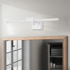 Modern LED Vanity Light for Bathroom Mirror, White Wall Mounted Linear Light - 3 of 4