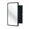 Whisen 16x24 Inch Mirror Cabinet, Rust-Resistant Iron Frame & Adjustable Glass Shelves - 2 of 4