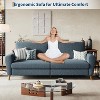 84" Sofa, 3 Seater Couch for Living Room, Modern Loveseat, Boucle Sofa with Deep Seats and Wide Armrests, Wood Legs, Easy Assembly - 4 of 4