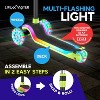Lifemaster 3-Wheel Kids Scooter with Multi-Color Lights on Deck & Wheels – 5-Height Adjustable Handlebar, Child Safety Certified, Boys & Girls Ages 3+ - 3 of 4