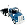 Kenworth W990 3-Axel Day Cab Blue Metallic 1/87 (HO) Scale Plastic Model Car by HO Logistics - 2 of 4