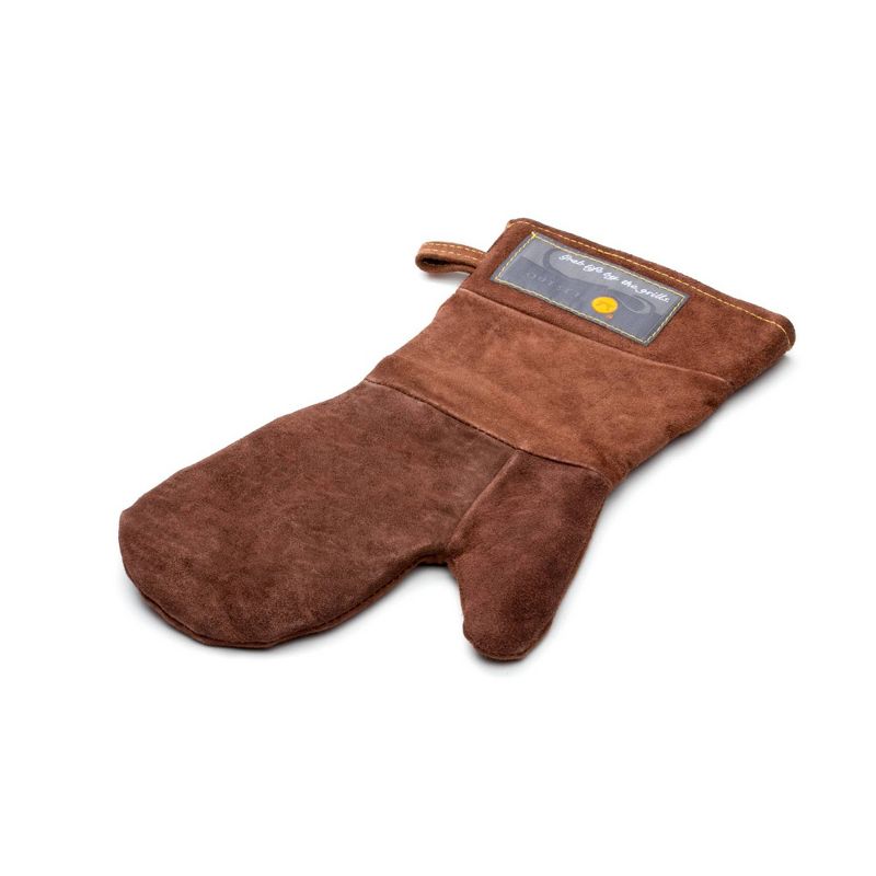 15&#34; Leather Grill Mitt Brown - Outset, 3 of 8