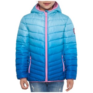 Rokka&Rolla Girls' Reversible Light Puffer Jacket Coat - 1 of 4