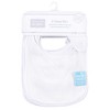 Hudson Baby Infant Unisex Rayon from Bamboo Terry Bibs, White, One Size - 2 of 3
