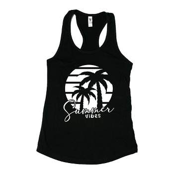 Simply Sage Market Women's Summer Vibes Palm Trees Graphic Racerback Tank