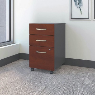 Hansen Cherry Mobile 3-Drawer Lockable Legal Size Pedestal