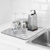 LunaLulinlk Dish Drying Mat for kitchen Absorbent Microfiber 16"x18" Gray Geometric - 2 of 4