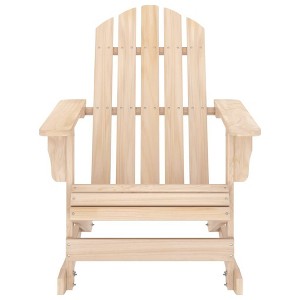 vidaXL Adirondack Rocking Chair Lounge Patio Chair for Garden Solid Wood Fir - Natural - 1 of 4