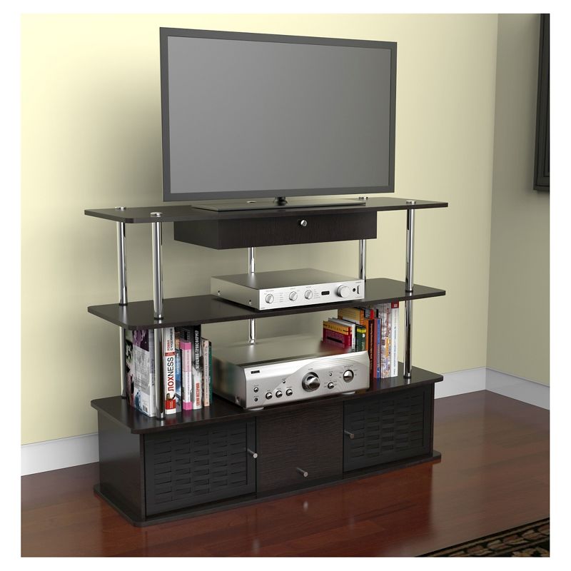 Aspen TV Stand for TVs up to 50&#34; Black - Breighton Home, 4 of 6