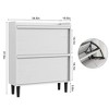 Coolmee Shoe Cabinet with Flip Drawers, Shoe Organizer with Adjustable Shelf, Hidden Shoe Storage for Entryway, Hallway, Living Room - 2 of 4