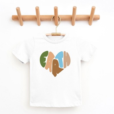 The Juniper Shop Earth Heart Toddler Short Sleeve Tee