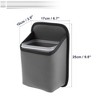 Unique Bargains Car Trash Can Hanging Front Rear Seats Faux Leather Trash Bin 1 Pc - 4 of 4