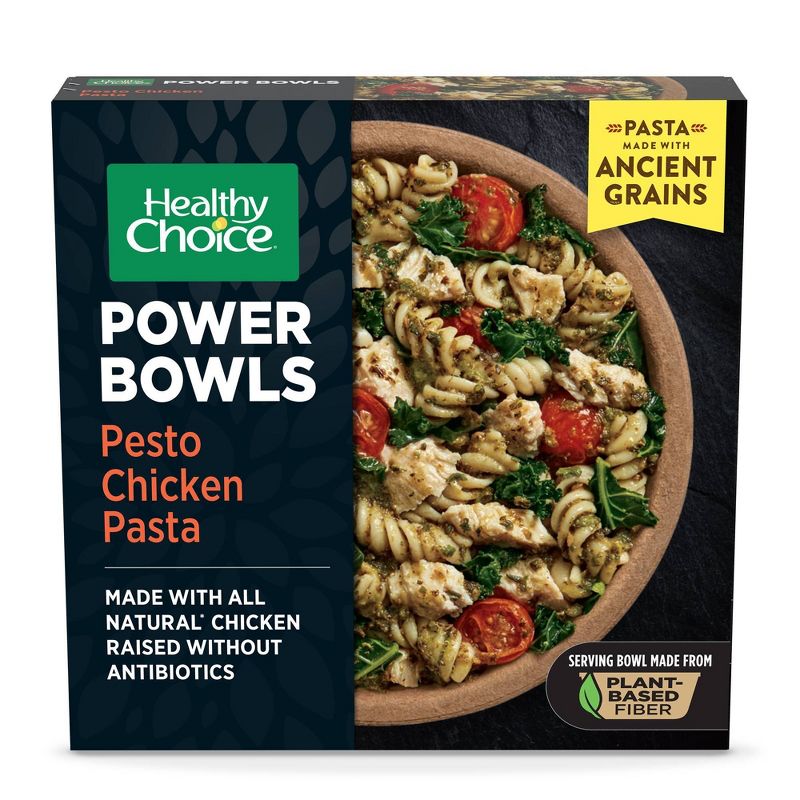 Healthy Choice Frozen Power Bowls Pesto Chicken Pasta - 9oz, 1 of 7