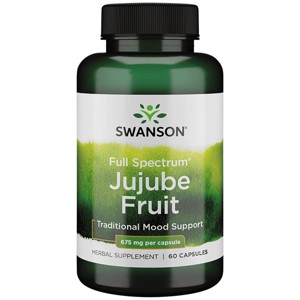 Swanson Herbal Supplements Full Spectrum Jujube Fruit 675 mg 60 Caps. - 1 of 2
