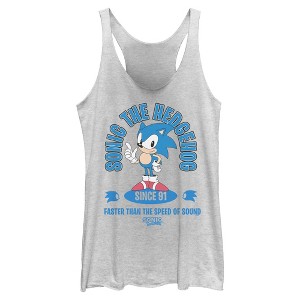 Womens Sonic the Hedgehog Faster Than the Speed of Sound Racerback Tank - 1 of 4