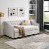 Lycvki Upholstered Sofa with Trundle Twin Size Bed Mattress not included - 2 of 4