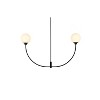 Elegant Lighting Elise 14-Inch Brass Pendant with Decorative Ring Frame - 3 of 4