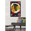 Trends International NHL Chicago Blackhawks - Maximalist Logo 23 Framed Wall Poster Prints - 2 of 4