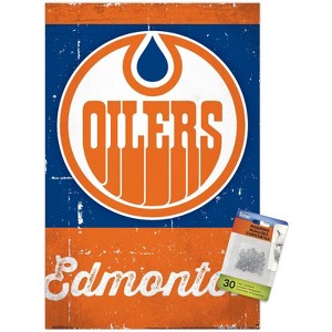Trends International NHL Edmonton Oilers - Retro Logo 13 Unframed Wall Poster Prints - 1 of 4