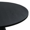 YOOCOZZ Rubber Wood 4-people Minimalist Elegant and Retro Round Dining Table - 4 of 4
