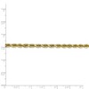 Black Bow Jewelry 4mm 10k Yellow Gold D/C Quadruple Rope Chain Bracelet - 4 of 4
