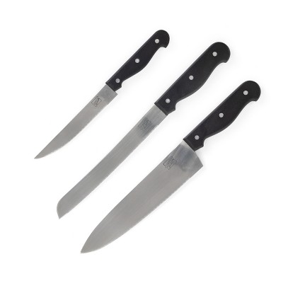 Gibson Home 13-Piece Black Stainless Steel Cutlery Set with Wood Block