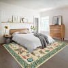 Washable Rug - Non-Slip Soft Farmhouse Carpet Low Pile Thin Floor Cover for Living Room, Bedroom Nursery Dining Room Dorm - 3 of 4
