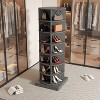 TIRAMISUBEST Gray 360¡ãRotating Shoe Cabinet, 7-Tier Space-Saving Storage for 28 Pairs - 2 of 4