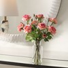 Uttermost Adoration Rose Bouquet-Pink Toned Roses with Faux Water in Glass Jar - 2 of 4