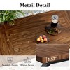 Dyonery 70.8 Inch Industrial Dining Table for 6-8 ¨C Solid Wood Top with Metal Frame, Rectangular Kitchen & Dining Room Table - 3 of 4