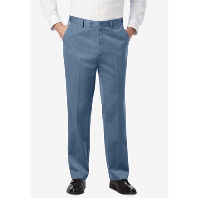 KingSize Easy Movement Plain-Front Expandable Dress Pants