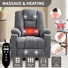 Power Lift Recliner Chair with Massage & Heat, 34" Wide Heavy Duty Recliner with USB, Type C Ports & Cup Holders for Living Room-3irtyhousy - 2 of 4