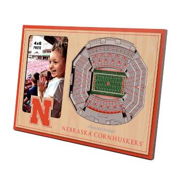 4" x 6" NCAA Nebraska Cornhuskers 3D StadiumViews Picture Frame