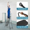 Gulches Lightweight folding step stool with anti-slip pedals and tool trays, sturdy steel design, perfect for indoor and outdoor use with 6 levels - 3 of 4