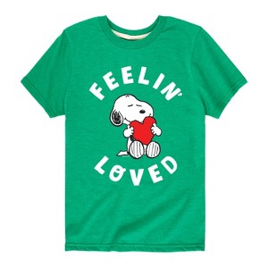 Boys' - Peanuts - Feelin Loved Short Sleeve Graphic T-Shirt - 1 of 4
