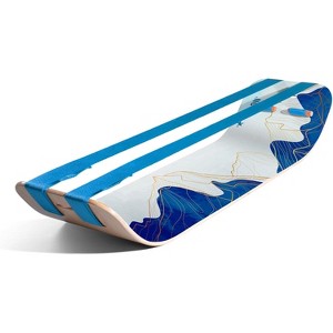 Balance Board for Slackline Training with 1 & 2 Line Options, Gift for Kids & Adults, Ideal for Core Workouts - 1 of 4