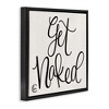 Stupell Industries Get Naked Curly Script, 18" x 18" - 3 of 4